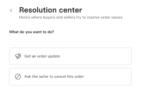 Screenshot of the Fiverr resolution center