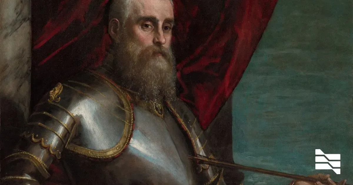 Historical painting of a bearded warrior in armor, symbolizing the defense strategies discussed in 'Ensuring Cybersecurity as a Freelancer'.