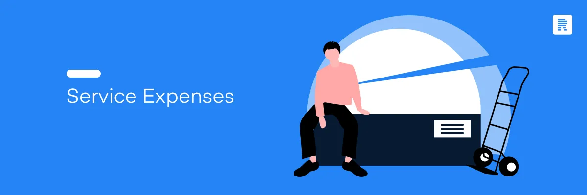 An illustration representing service expenses