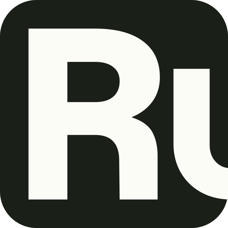 Το λεκτικό σήμα της Ruul σε σκούρο αφηρημένο φόντο.