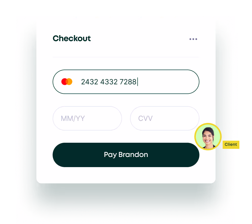 Seamless checkout process for clients to pay freelancers securely and efficiently.