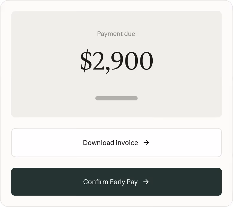 Get paid early