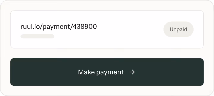 Lien de paiement unique permettant aux clients de consulter et de payer, compatible avec les portefeuilles et les banques que tu utilises déjà